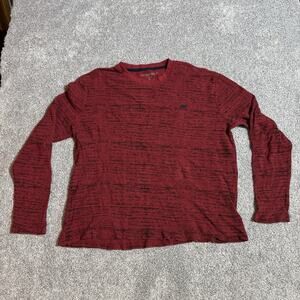 Aeropostale Sweater Mens Size XL Grunge Distressed Ribbed Thermal Y2K Streetwear